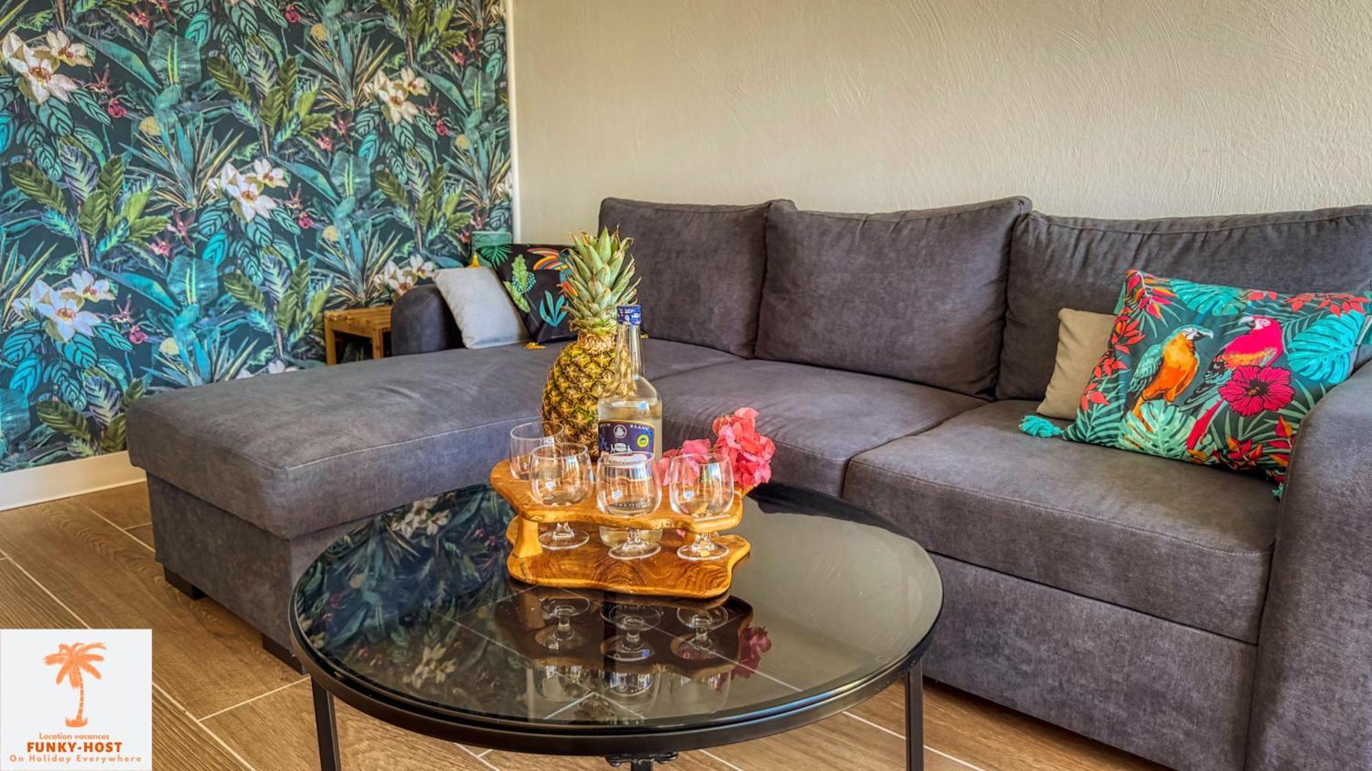 Ti Kaz Funky Host -T3 Vue Mer Premium 3 Etoiles - Village Vacances Sainte Anne Guadeloupe מראה חיצוני תמונה